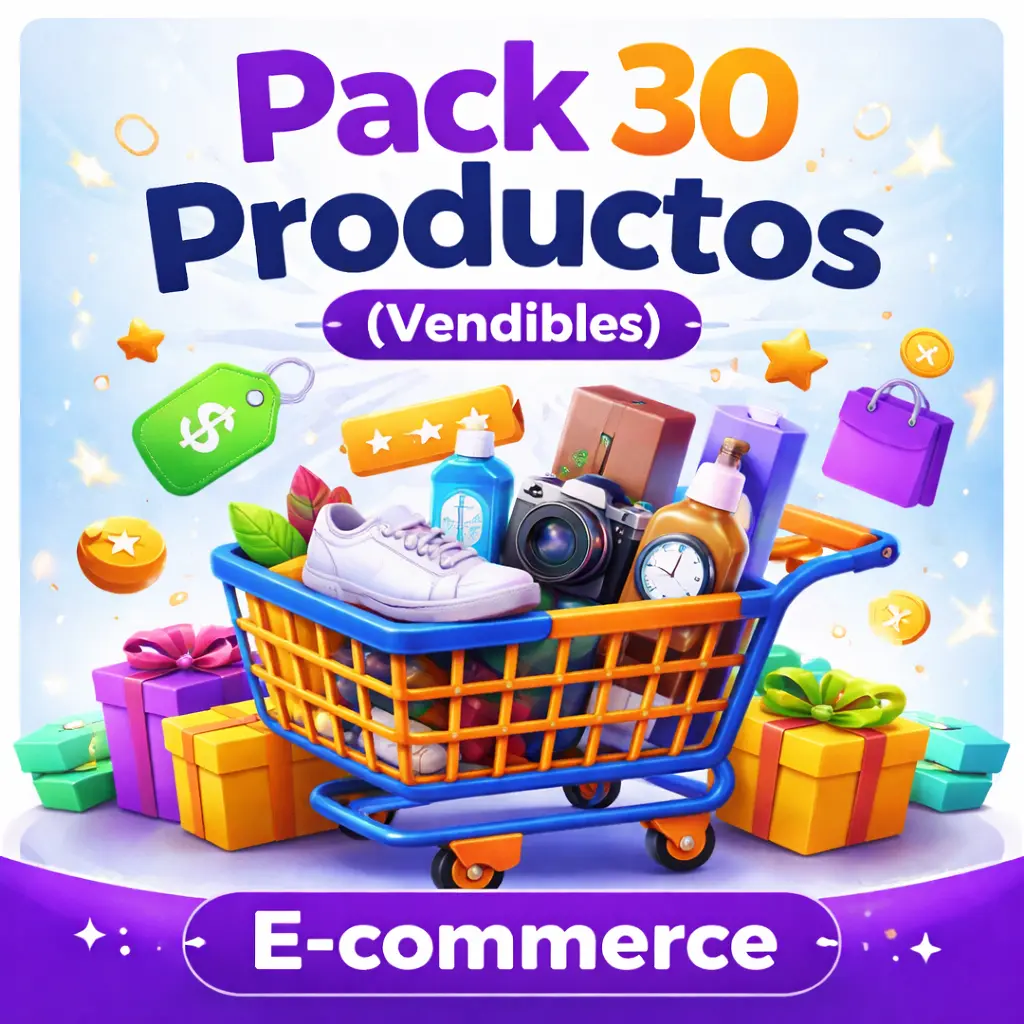 Pack 30 Productos e-commerce