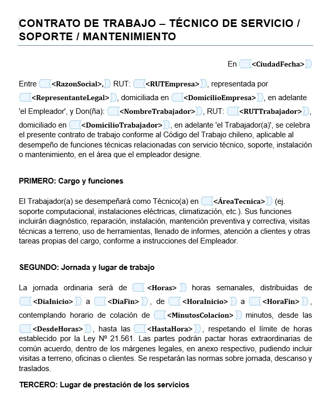 Descarga Contrato trabajo servicio técnico