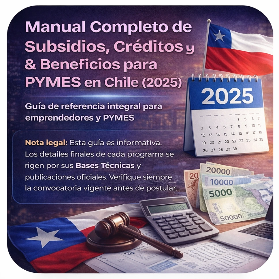 Manual Completo de Subsidios, Créditos y Beneficios para PYMES en Chile (2025)